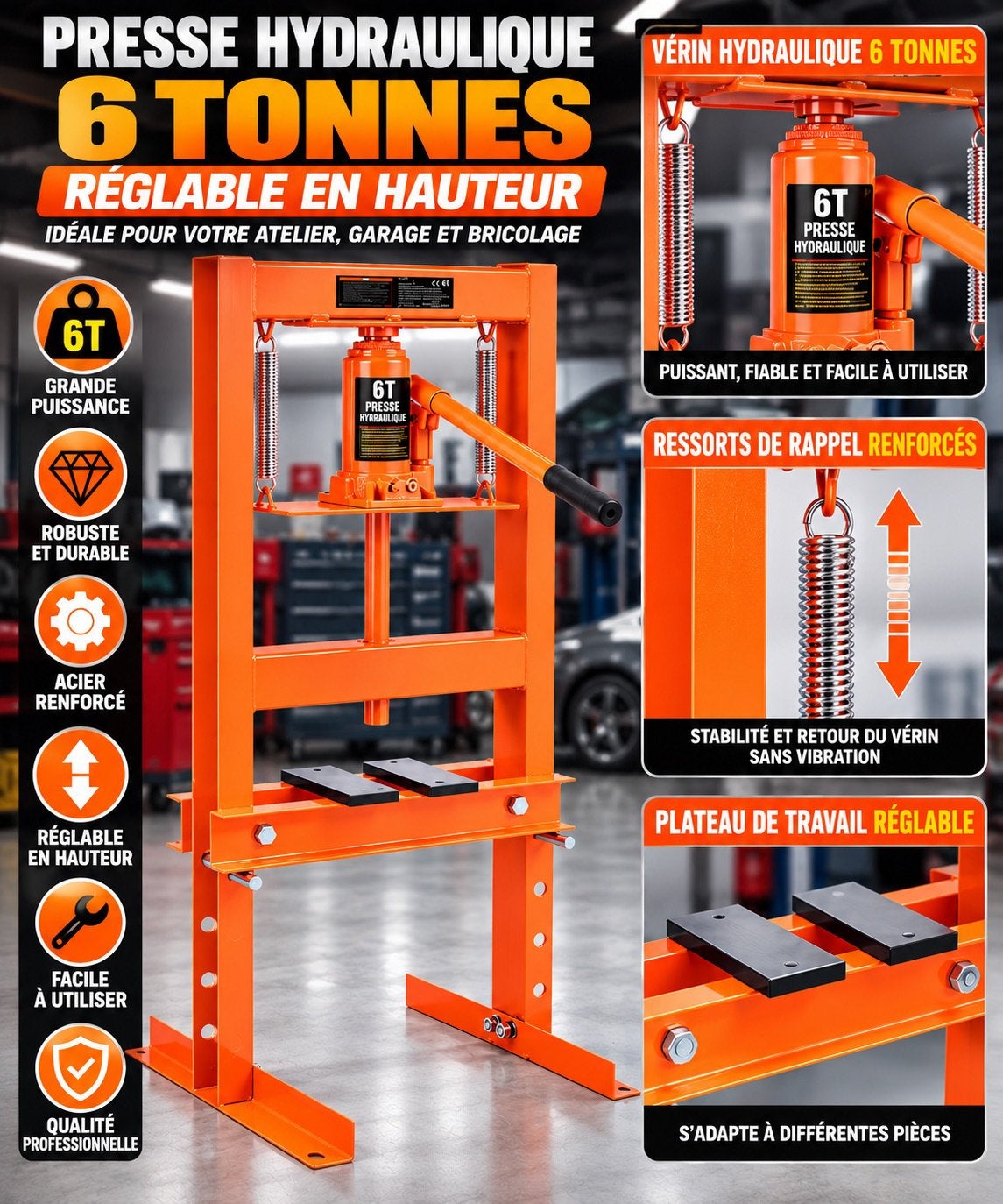 Presse hydraulique 6 tonne neuf dans son carton, Hobby & Loisirs créatifs, Enlèvement ou Envoi, Comme neuf