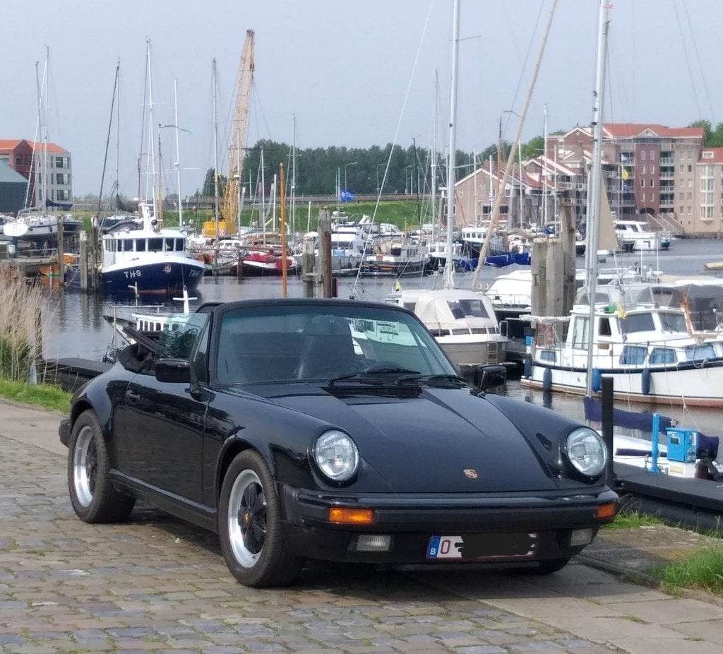 porsche 911 cabriolet 1988 G50, Autos, Cuir, Achat, Cabriolet, Noir