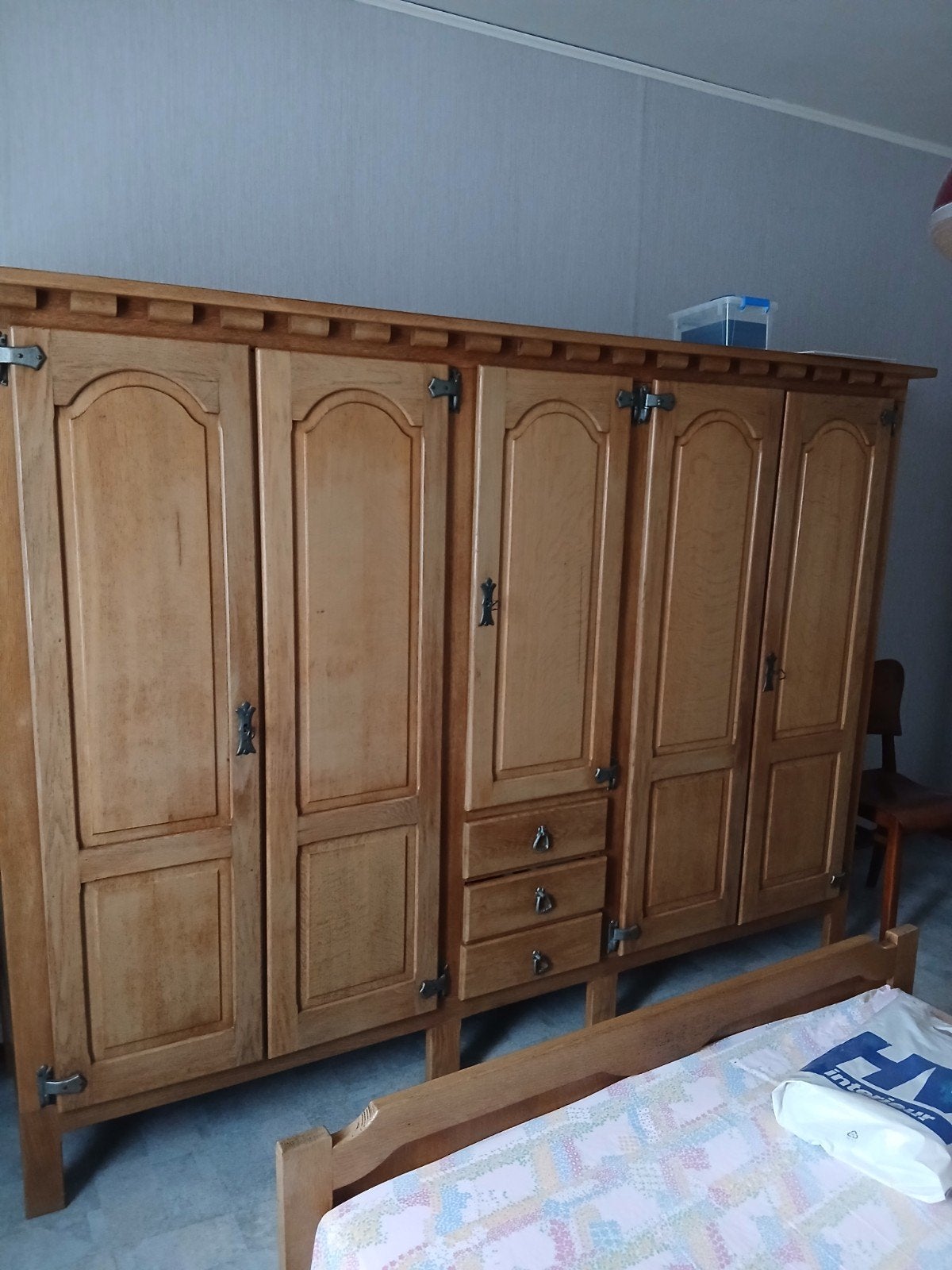 eiken slaapkamer, Ophalen