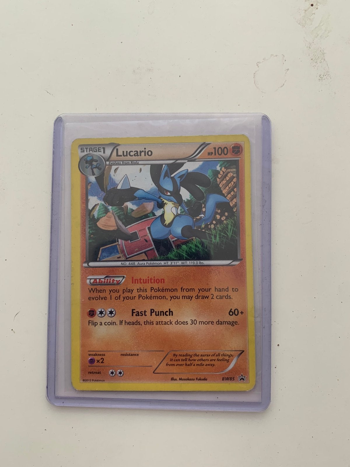 Lucario BW85, Enlèvement, Comme neuf