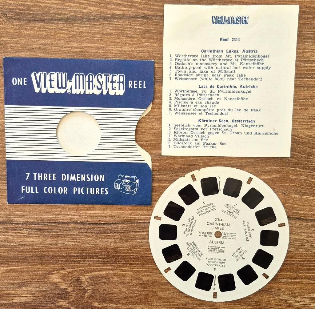 View-Master 2314 Carinthian Lakes Austria, Envoi, Utilisé