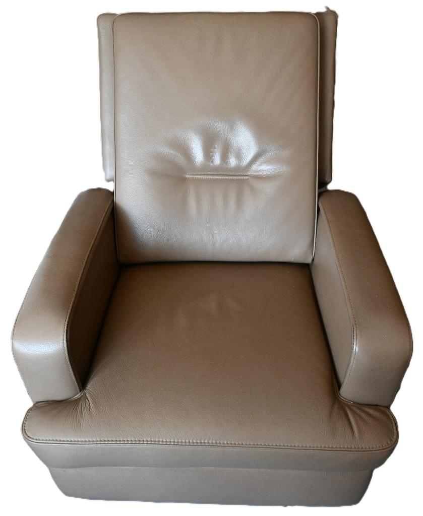 Elektrische relax zetel, Ophalen, Zo goed als nieuw, 75 tot 100 cm, Leer