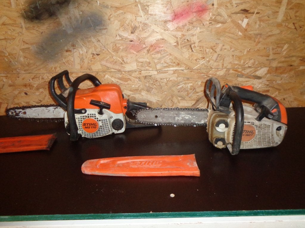 2 x Stihl kettingzaag ms 192 t ms 170, Enlèvement, Utilisé, Stihl