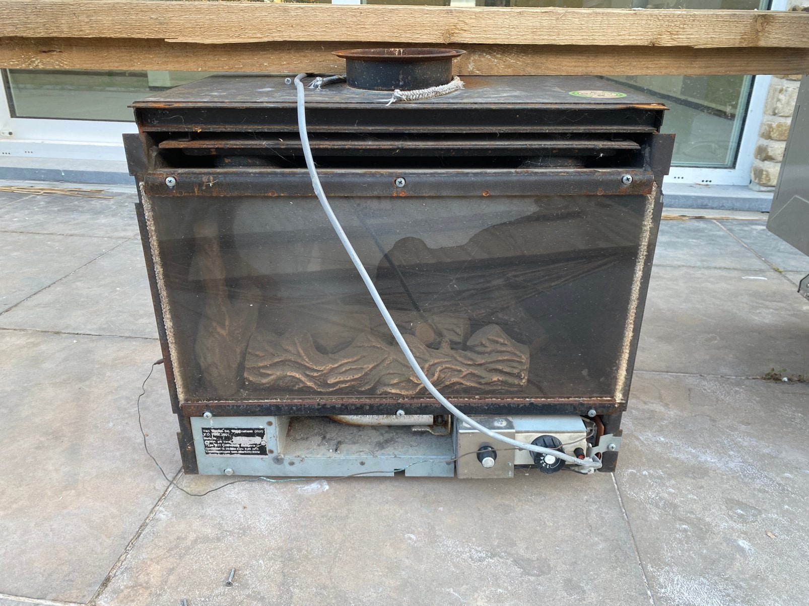 Casette voor gashaard, Huis en Inrichting, Haarden, Ophalen, Gebruikt, Inbouwhaard, Gashaard