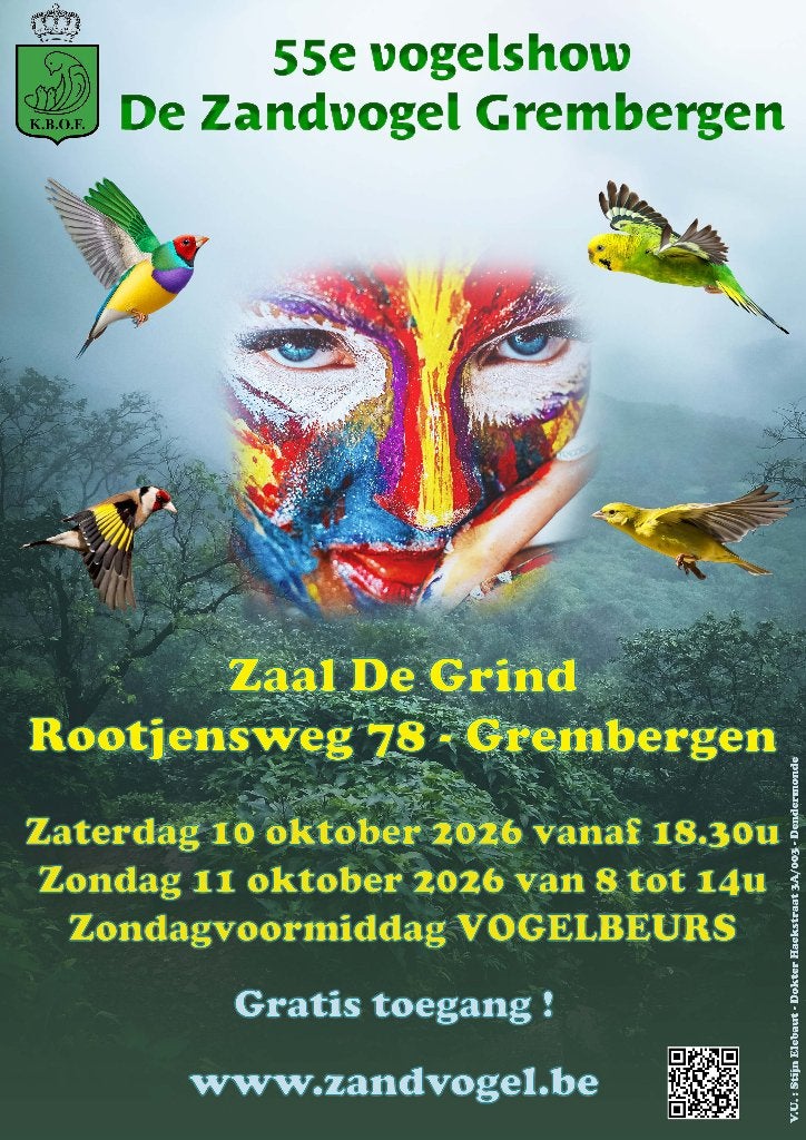 Vogelbeurs & TT - De Zandvogel Grembergen, Plusieurs animaux, Canari de couleur