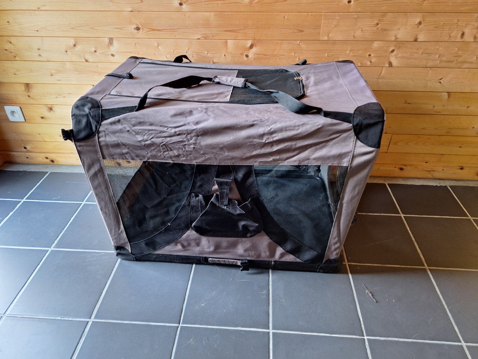 Opvouwbare reisbench voor middelgrote tot grote hond, Ophalen