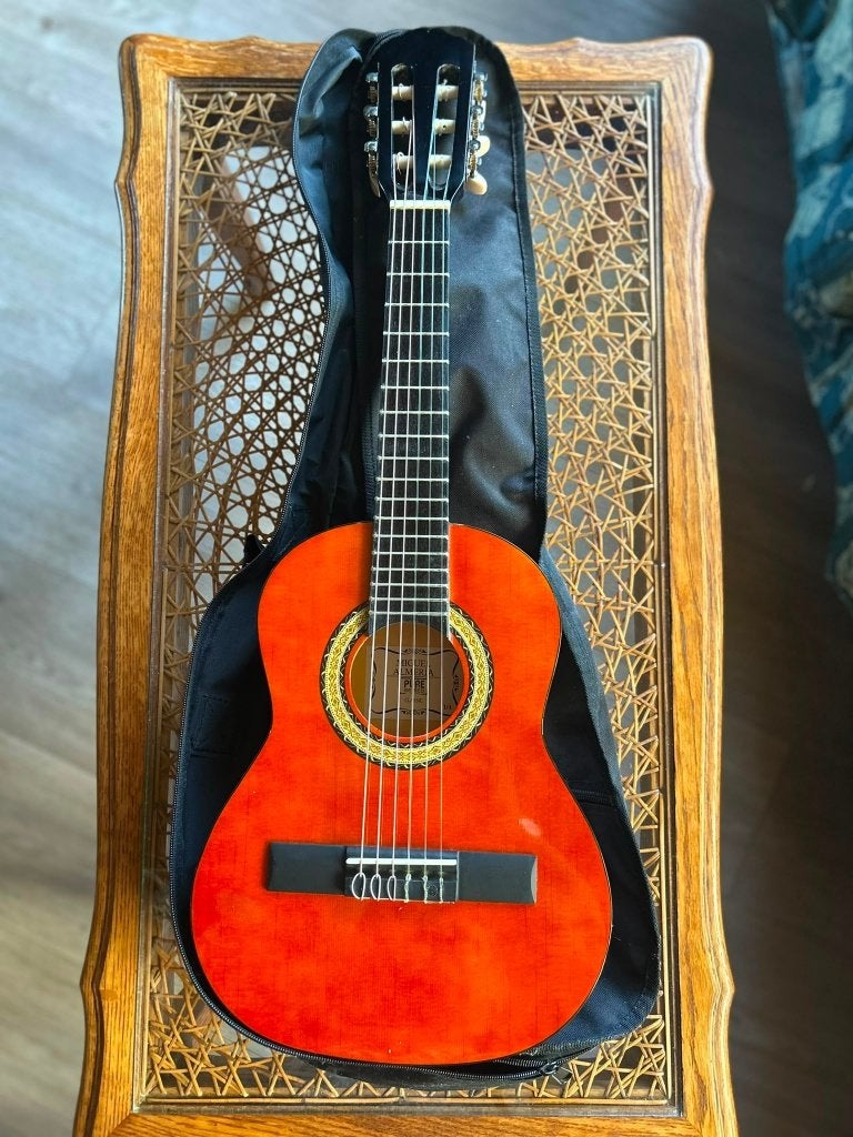 ¼  akoestische gitaar voor kinderen., Ophalen of Verzenden, Zo goed als nieuw, Klassieke of Spaanse gitaar