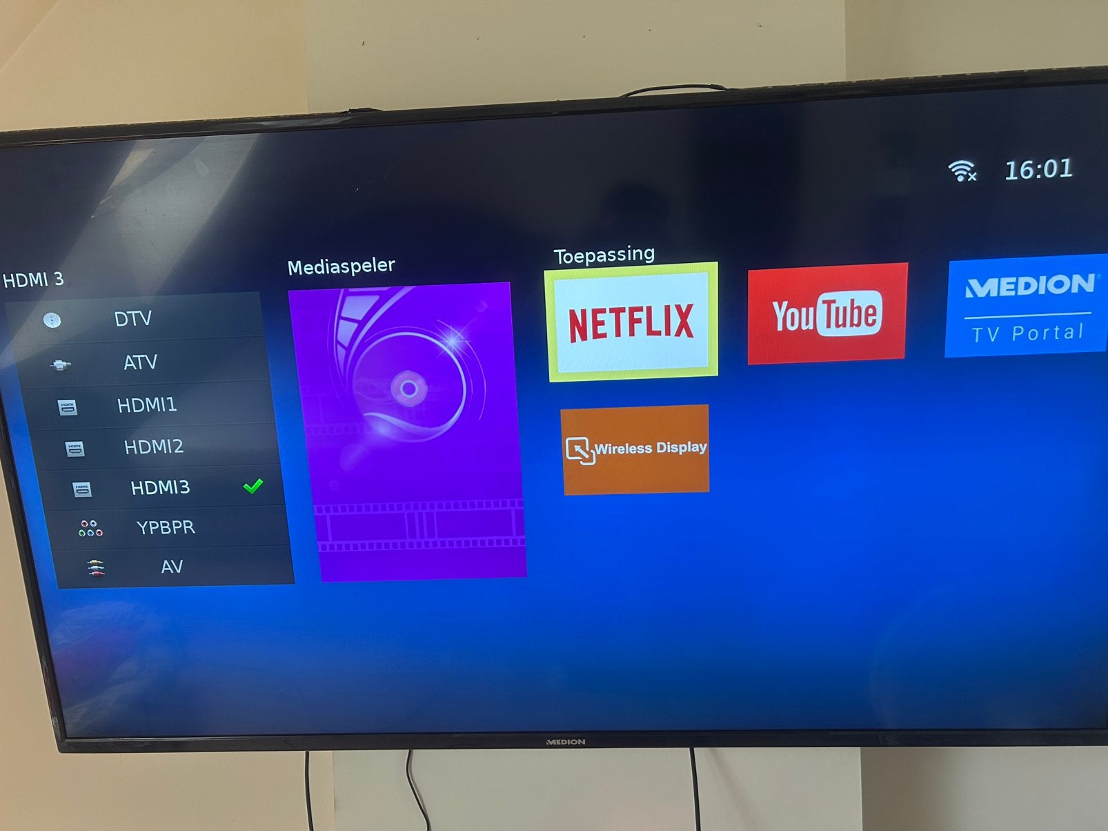 Medion tv 65inch, TV, Hi-fi & Vidéo, Télévisions, Enlèvement, Comme neuf