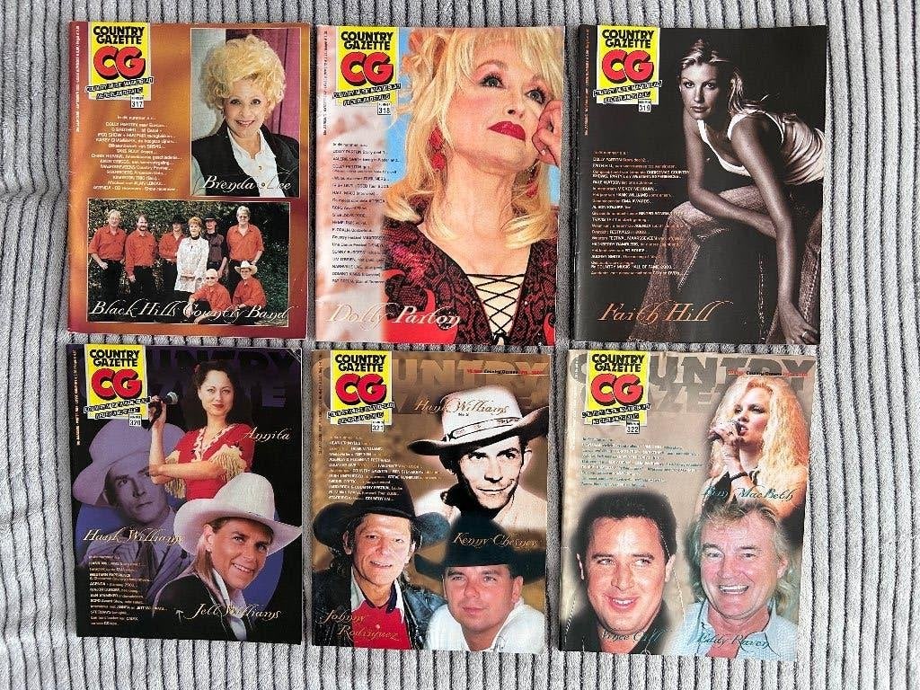 Country Gazette : nrs 317-322 - DOLLY PARTON, Collections, Enlèvement ou Envoi, Utilisé, Livre, Revue ou Article