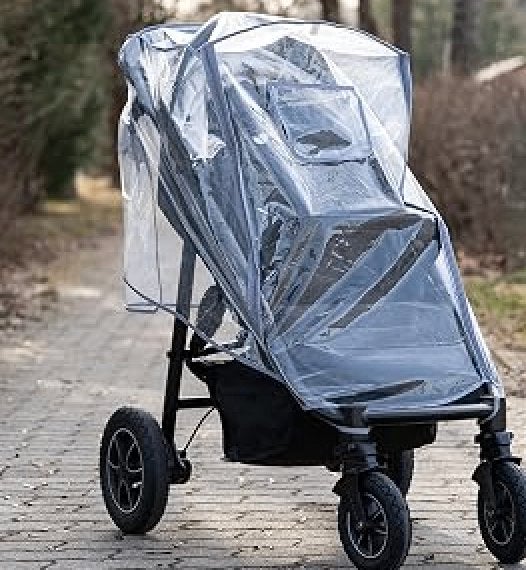 Housse de pluie universal pour poussette - Transparente, Enfants & Bébés, Enlèvement, Utilisé, Poussette, Autres marques