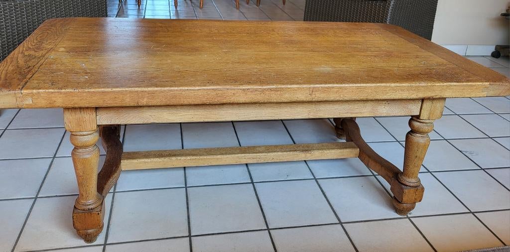 Massiefhouten salontafel, Ophalen