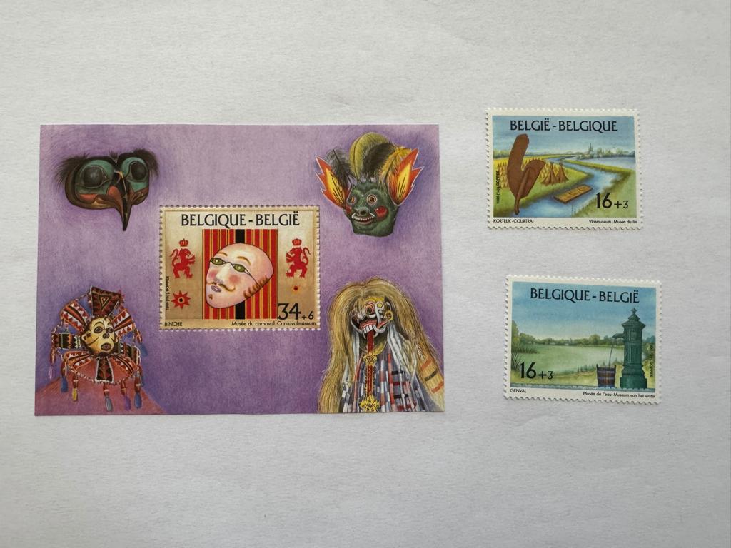 Belgie - 2582/2583, BL70/Blok 70, velletje Kortrijk, Postzegels en Munten, Ophalen of Verzenden, Postfris, Orginele gom, Postfris