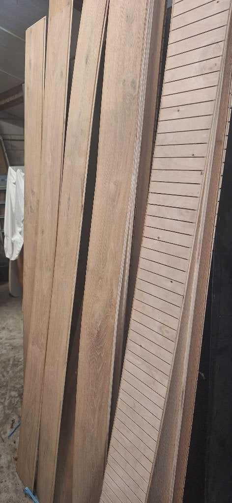 Parket, plinten en parketveren, Doe-het-zelf en Bouw, Plinten en Afwerking, Ophalen, Eiken, Nieuw, 200 tot 250 cm