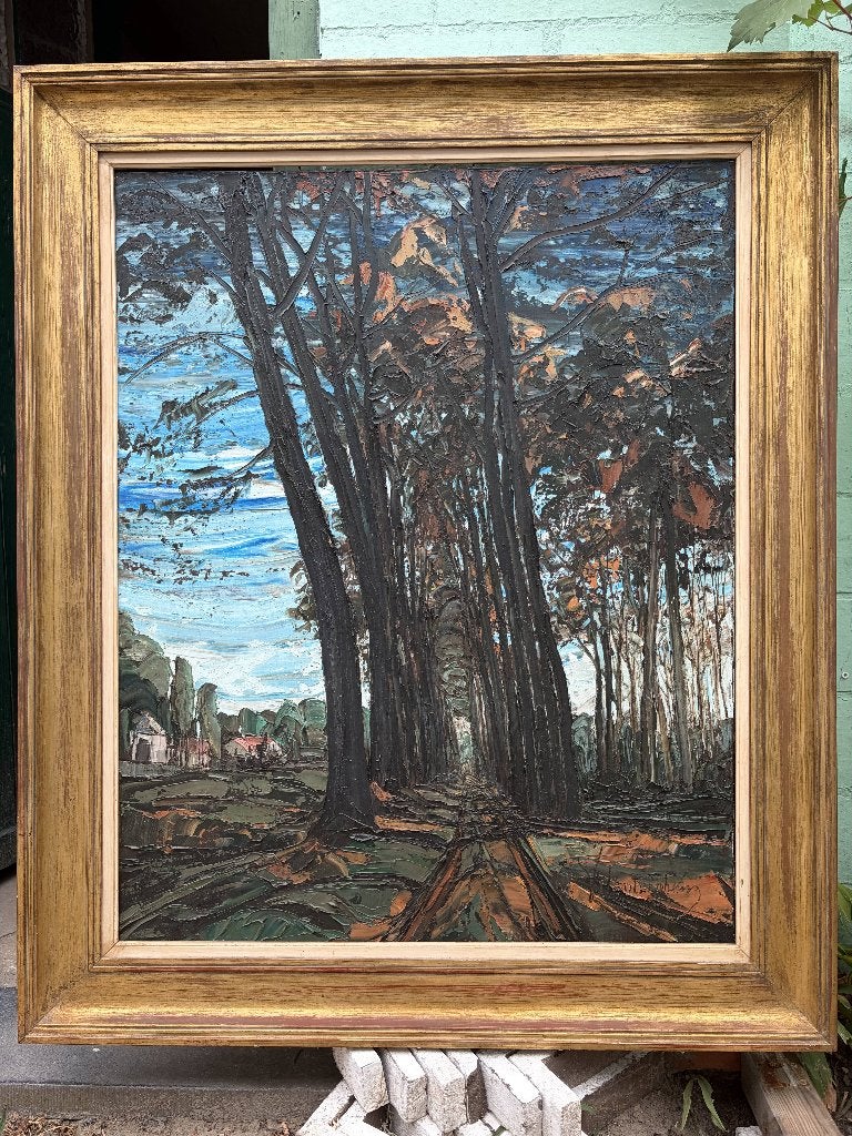 Schilderij van Gaston Van Wonterghem, Ophalen, Gedateerd, Landschap, Olieverf