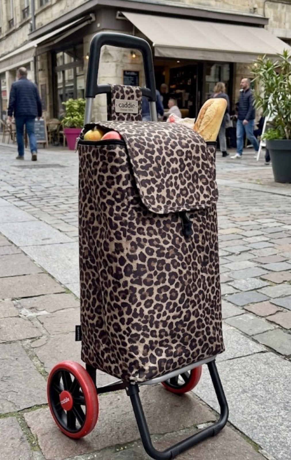 Chariot de course  caddie effet leopard, Neuf, Enlèvement ou Envoi, 55 à 75 cm, Moins de 20 cm