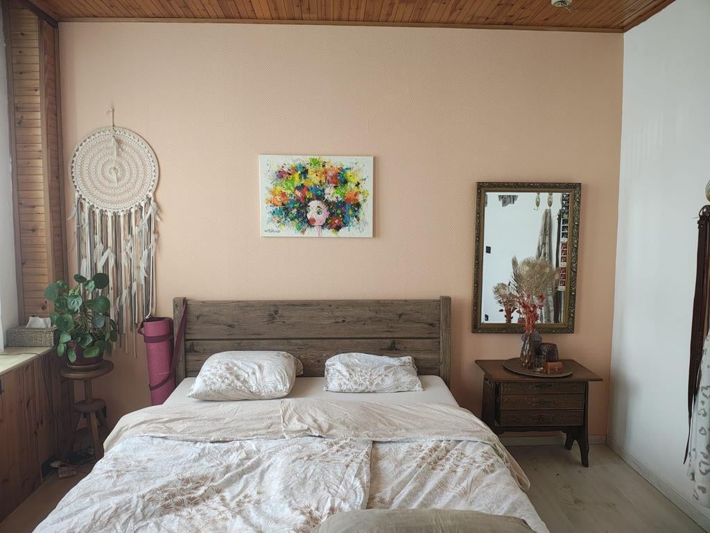 Bed 160x200 met 2 Auping K2 beddenbodems, Huis en Inrichting, Slaapkamer | Complete slaapkamers, Ophalen