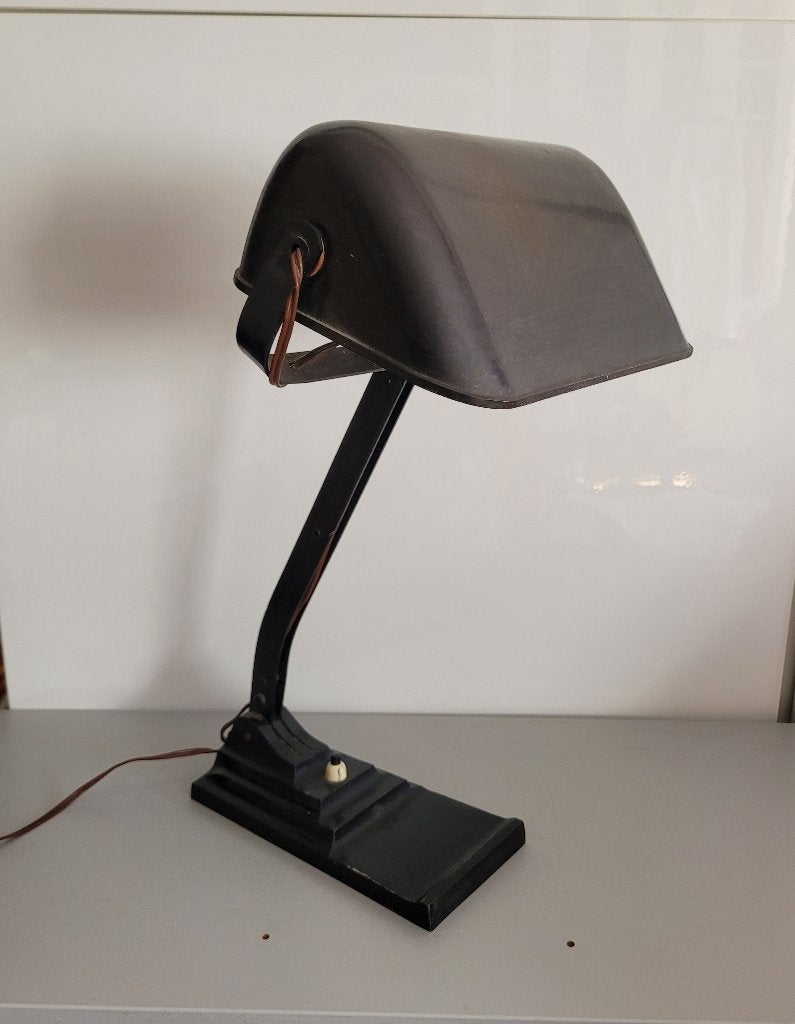 Erpe Belgium vintage designlamp, Antiek en Kunst, Zwart, Ophalen of Verzenden, 44 cm, Metaal
