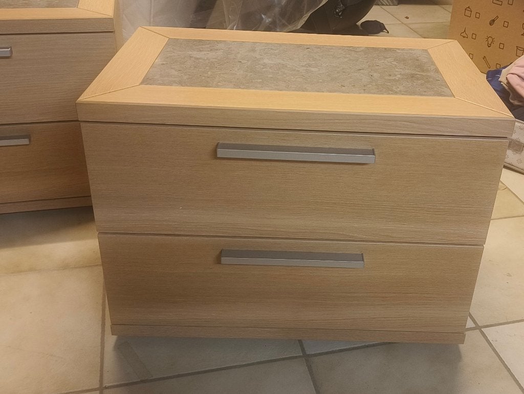 Tables de chevet x 2, Enlèvement, Comme neuf, 45 à 65 cm, Moins de 55 cm