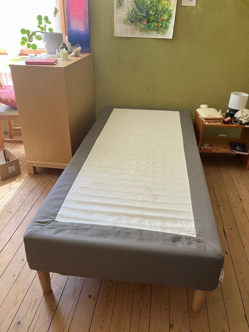 2x Lyngör (vroeger espevär) eenpersoonsbed, Huis en Inrichting, Slaapkamer | Bedden, Ophalen, Gebruikt, 90 cm, Eenpersoons