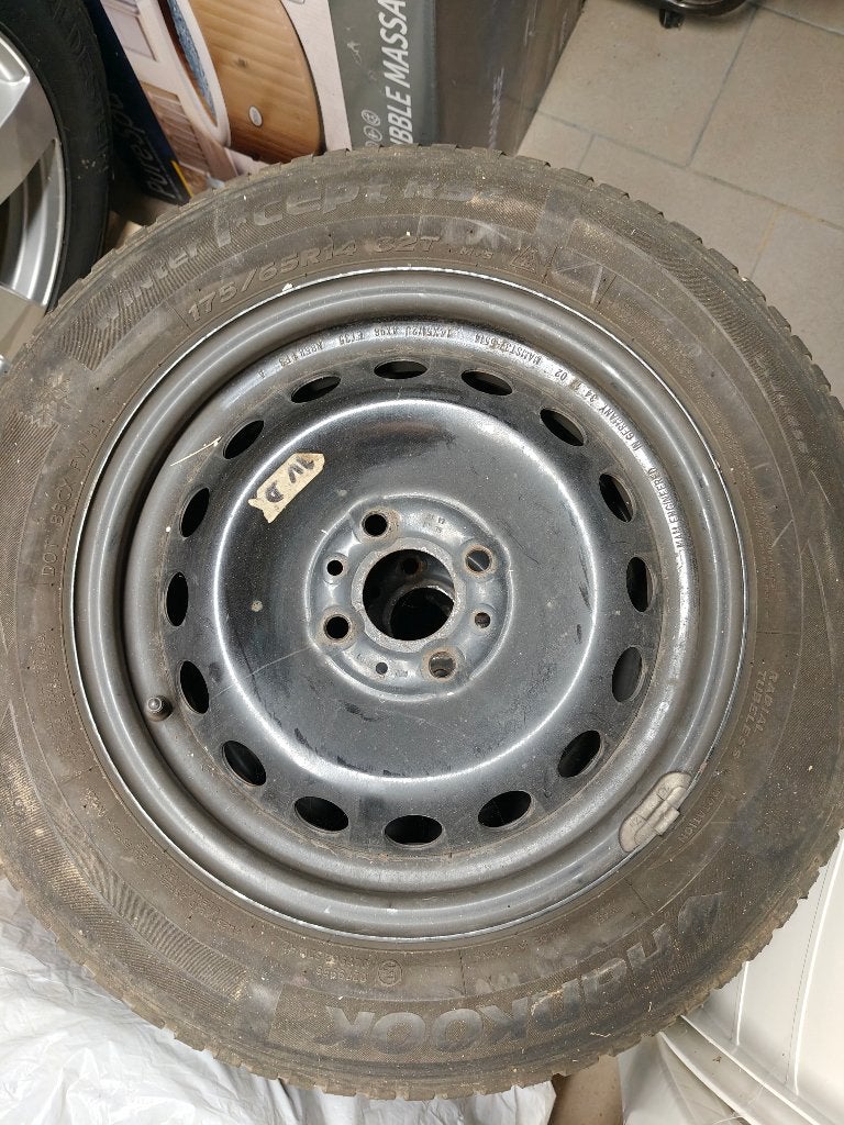 Roues complètes, Autos : Pièces & Accessoires, 14 pouces, Pneus et Jantes, Pneus hiver, 175 mm