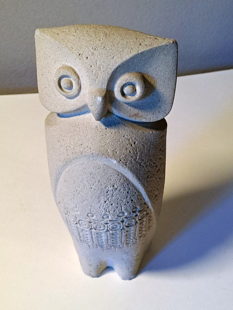 Uilen - keramiek, hout, Ophalen of Verzenden, Zo goed als nieuw, Dier