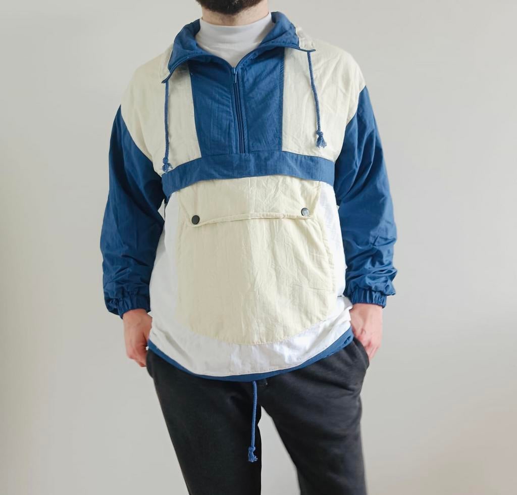 Vintage jas maat L/XL, Ophalen, Zo goed als nieuw, Maat 52/54 (L), Wit