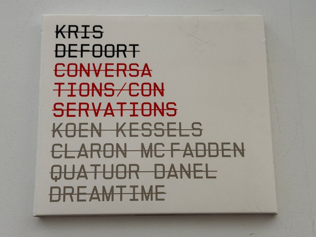 Kris Defoort – ConVerSations / ConSerVations, Enlèvement ou Envoi, Utilisé, Jazz, Album