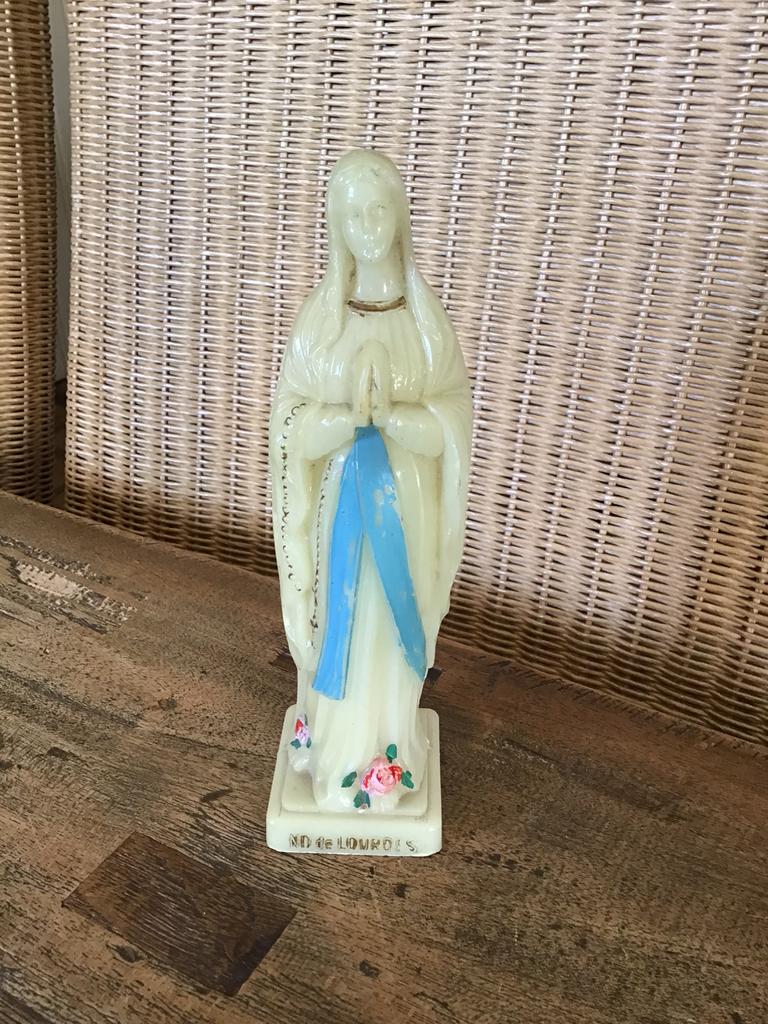 Vintage beeld O.L.V. van Lourdes, Ophalen of Verzenden, Gebruikt