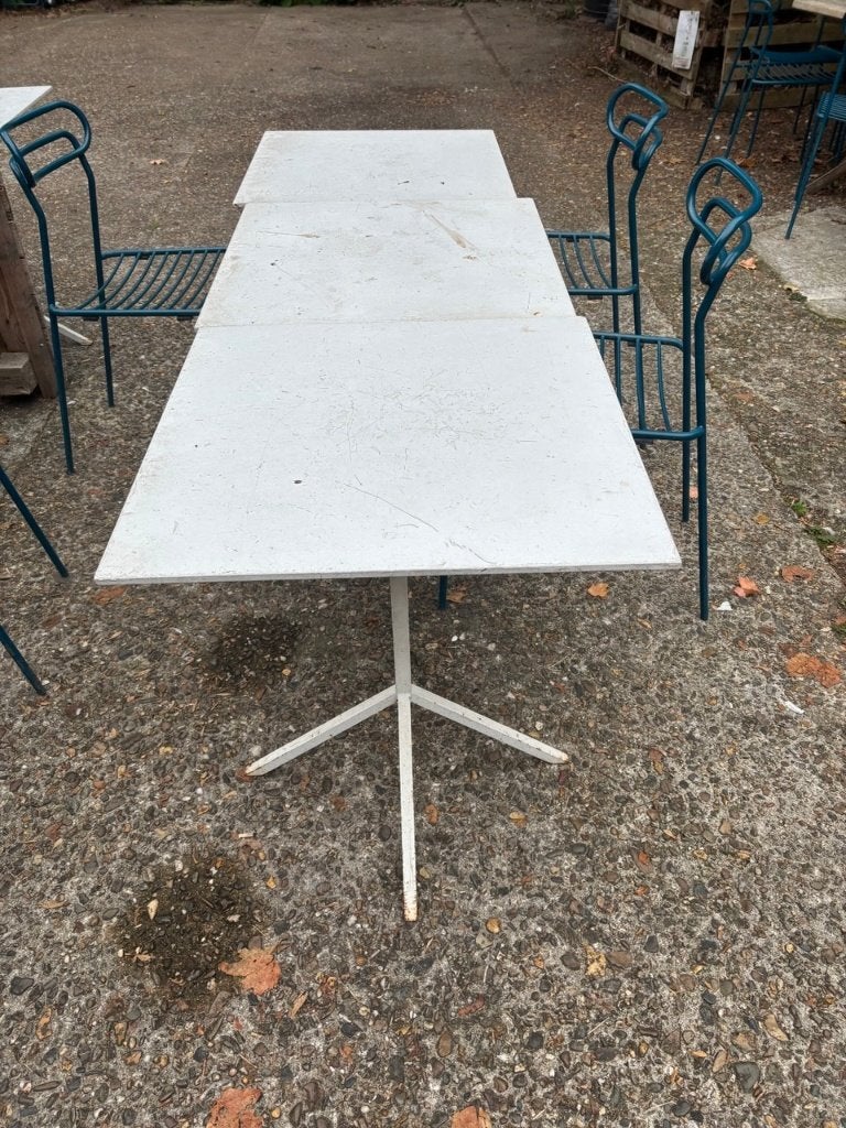 Tables de terrasse Horeca - 30 € pièce (6 dispo), Jardin & Terrasse, Enlèvement, Utilisé, Carré, Métal