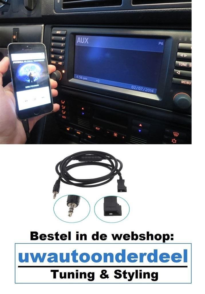 Aux in adapter Bmw E39 E46 E38 E53 X5 Navigatie Iphone 16:9, Envoi