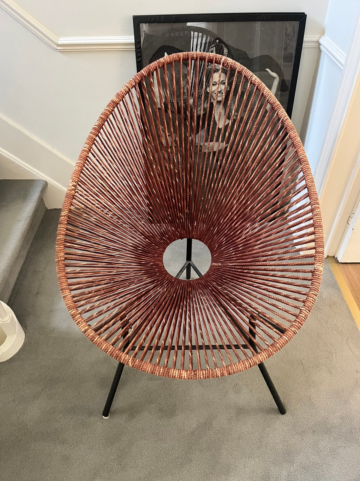 Chaise design en cordes, Maison & Meubles, Enlèvement, Utilisé