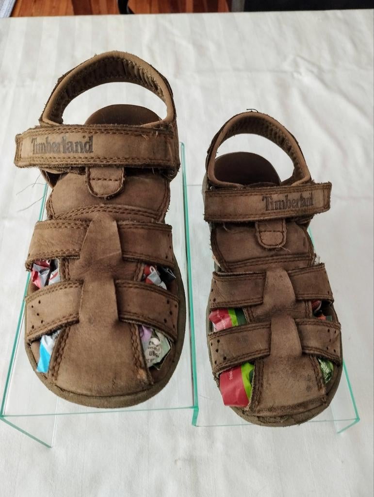 Sandales TIMBERLAND en brun taille 33, Enlèvement