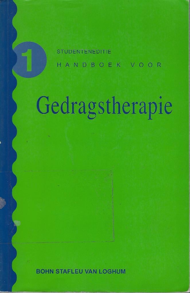 Handboek voor gedragstherapie - Orlemans et al., Boeken, Ophalen, Gelezen