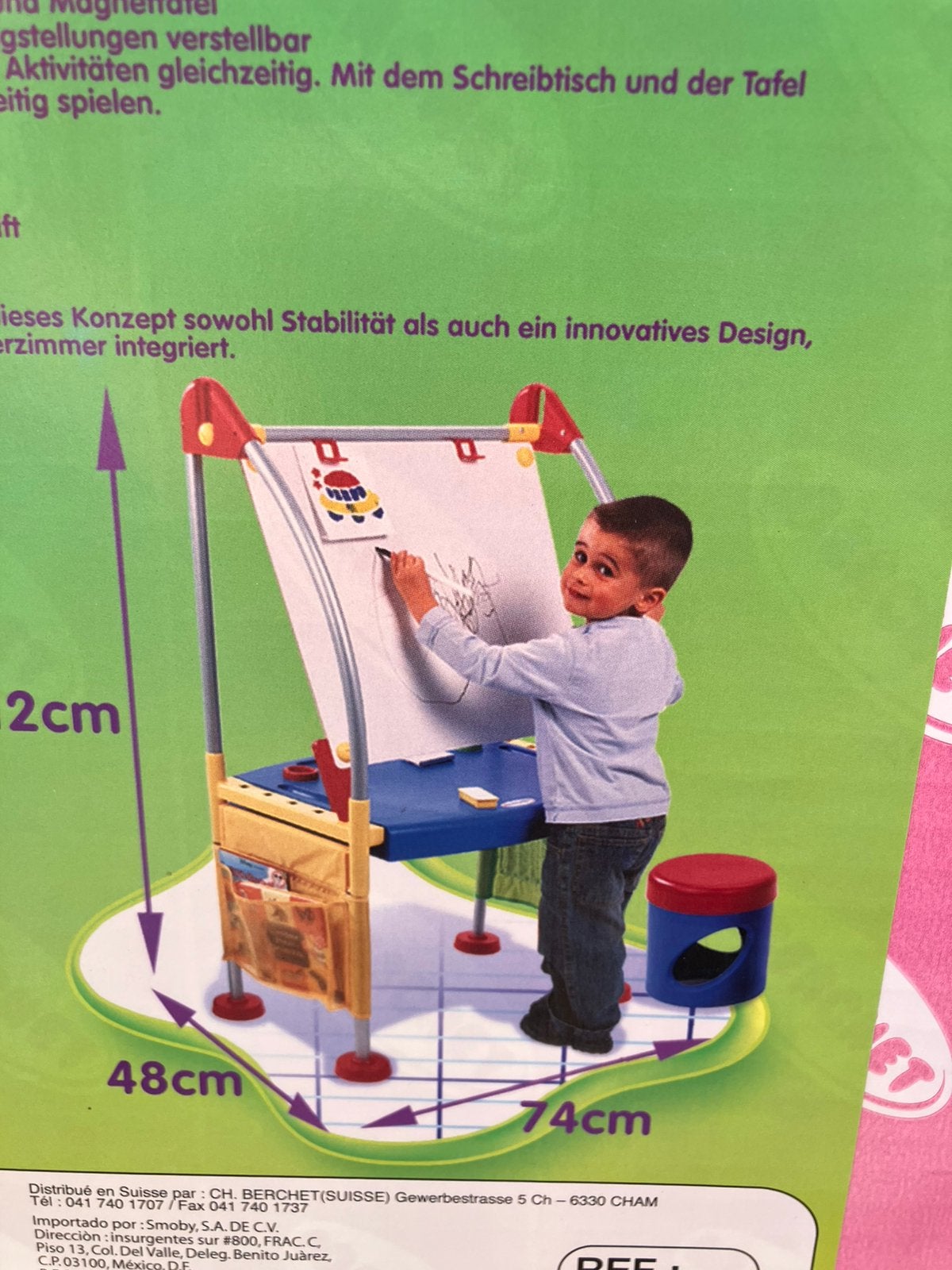 Bureau pour l'apprentissage et le dessin à partir de 3 ans, Enlèvement ou Envoi, 3 à 4 ans, Neuf, Livre à déplier, à toucher ou à découvrir