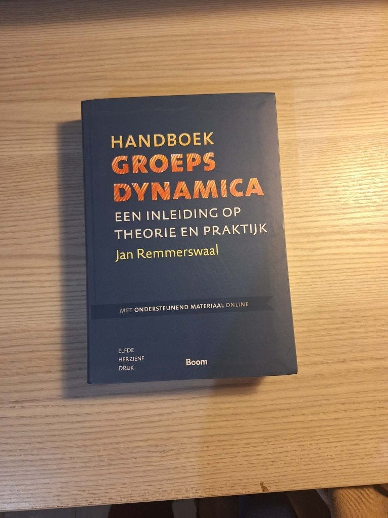 Studieboek sociaal werk: Groepsdynamica, Boeken, Ophalen of Verzenden, Nieuw, Hoger Onderwijs, Jan Remmerswaal