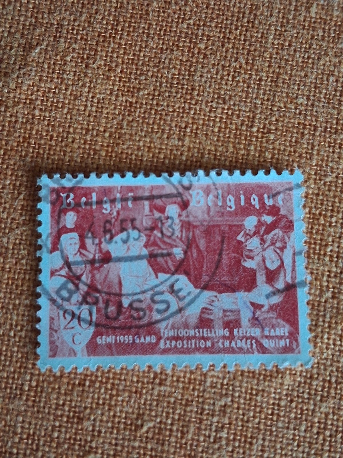 Belgische postzegel COB 964 UITGEWIST, Ophalen of Verzenden, Gestempeld