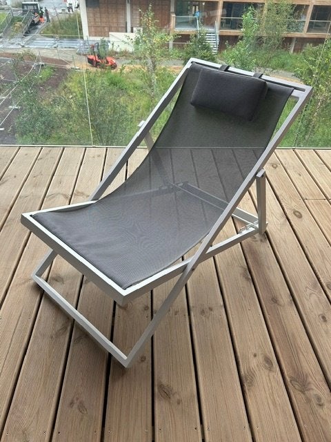 ligstoel Bristol (aluminium), Enlèvement, Comme neuf, Aluminium, Pliant