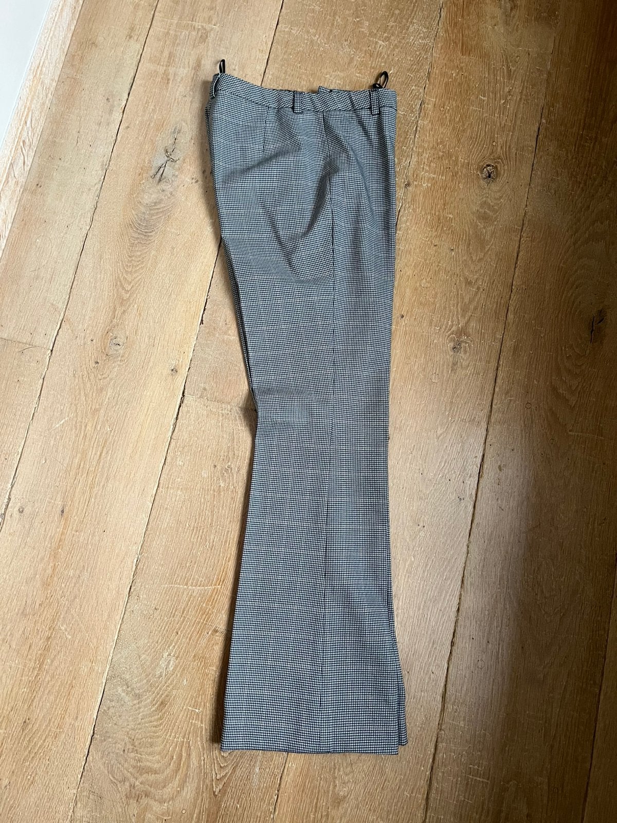 Geruite broek maat smal, Kleding | Dames, Broeken en Pantalons, Ophalen, Zo goed als nieuw, Maat 36 (S), Grijs