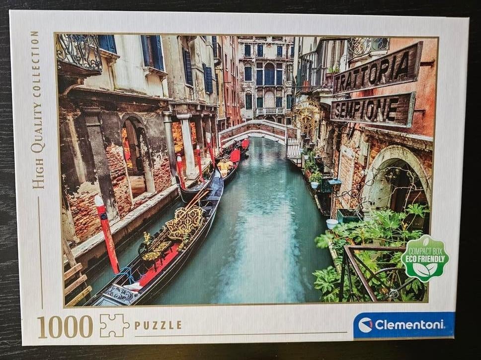 Puzzel 1000 stukjes Clementoni, Venetië, volledig., Ophalen of Verzenden