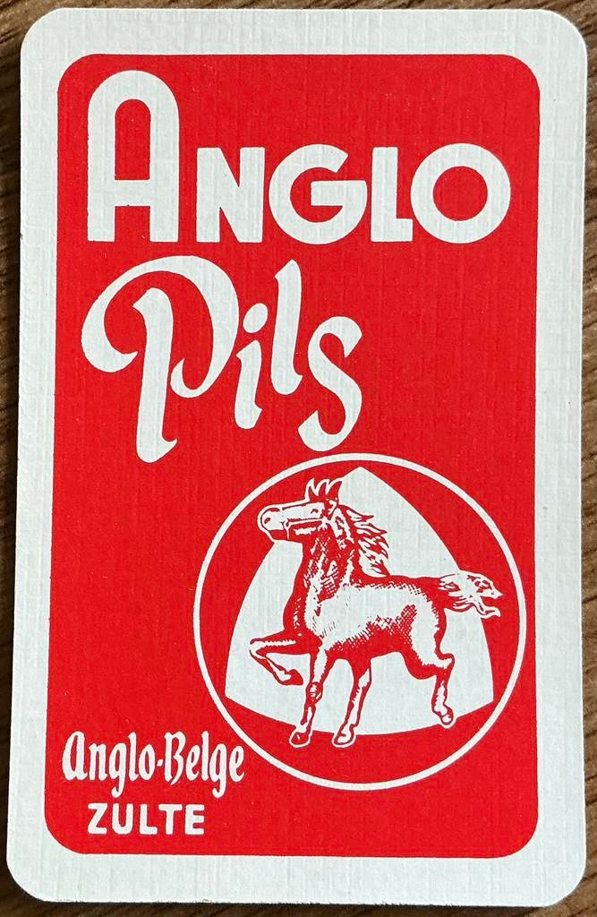 Speelkaart ZULTE/ANGLO PILS/ANGLO-BELGE, Ophalen of Verzenden, Zo goed als nieuw, Speelkaart(en)