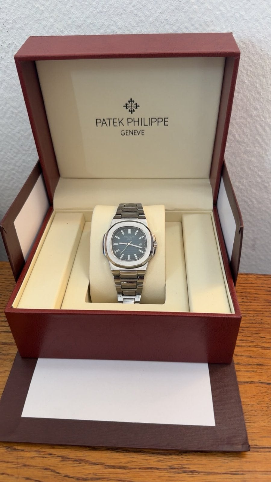 Patek Philippe Nautilus (nieuwstaat, full set), Overige merken, Staal, Polshorloge, Nieuw