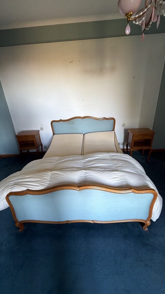 Bed, Ophalen, Bruin, Twijfelaar, 200 cm