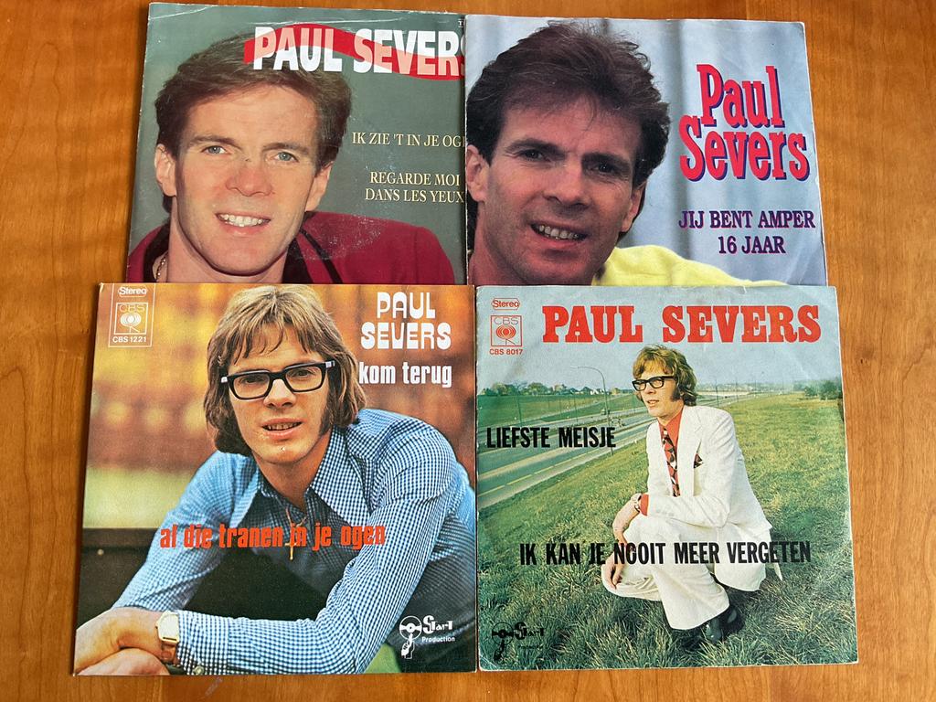 8 singles Paul Severs in 1 lot, Cd's en Dvd's, Vinyl | Nederlandstalig, Ophalen of Verzenden, Gebruikt