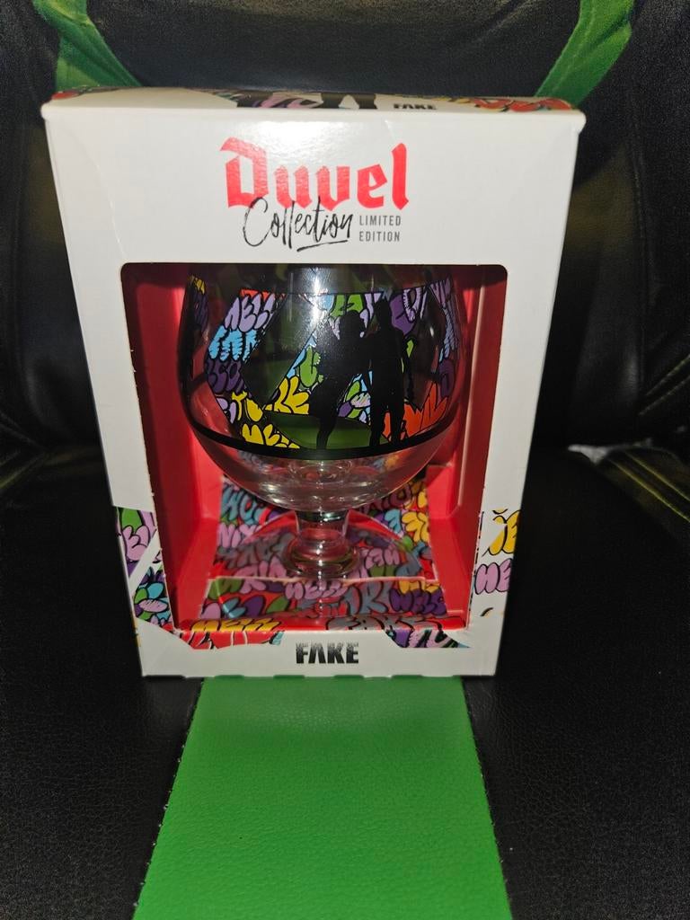 Duvel glas fake, Ophalen