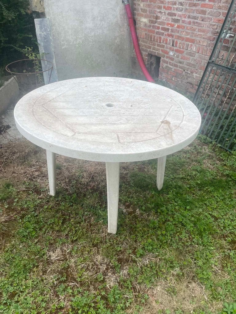 GRATIS tuintafel, Ophalen