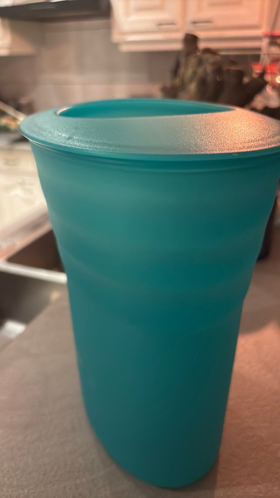 Tupperware Ice Bucket Wine Cooler Turquoise Teal Blue 25cm, Enlèvement, Comme neuf