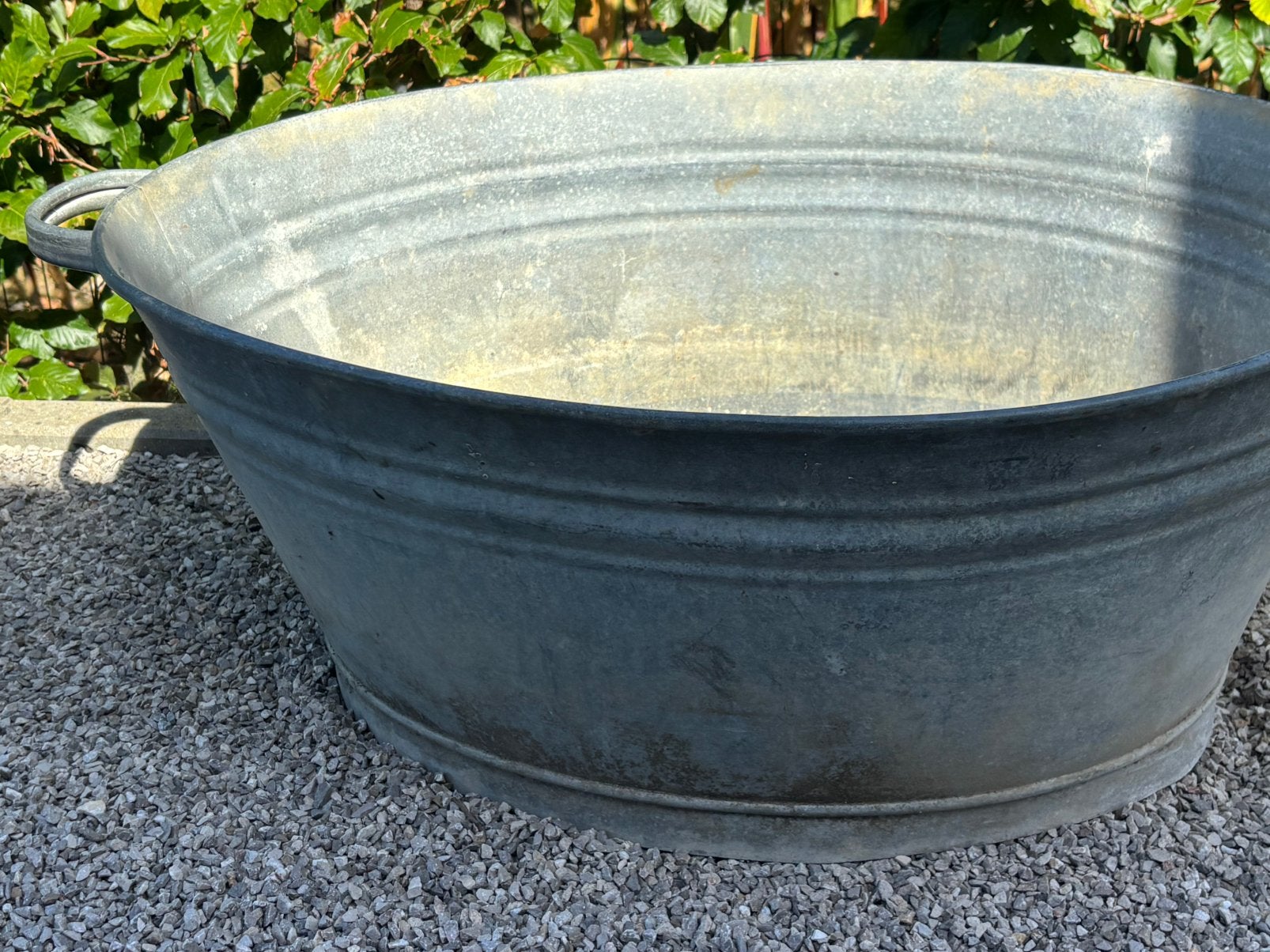 Bassin en zinc, Jardin & Terrasse, Enlèvement, Comme neuf