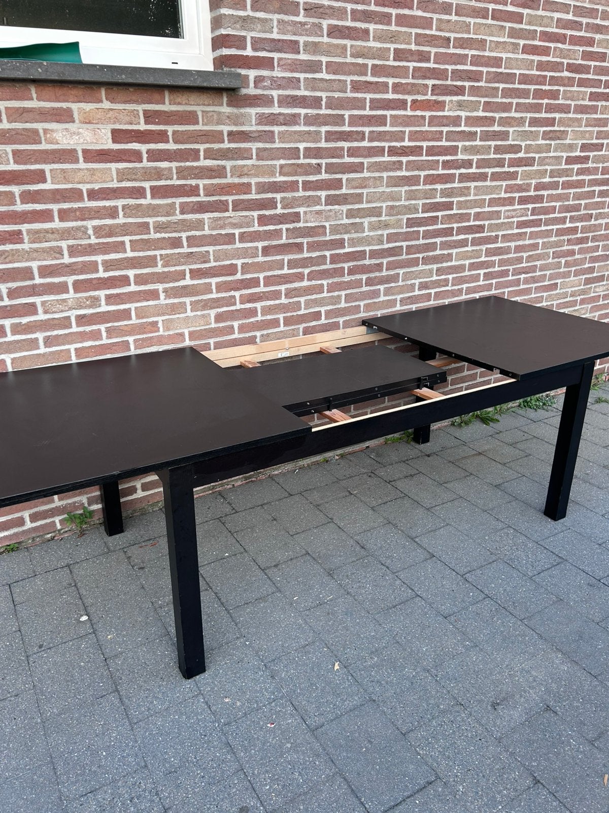 Uitschuifbare eettafel, Verzenden, Zo goed als nieuw