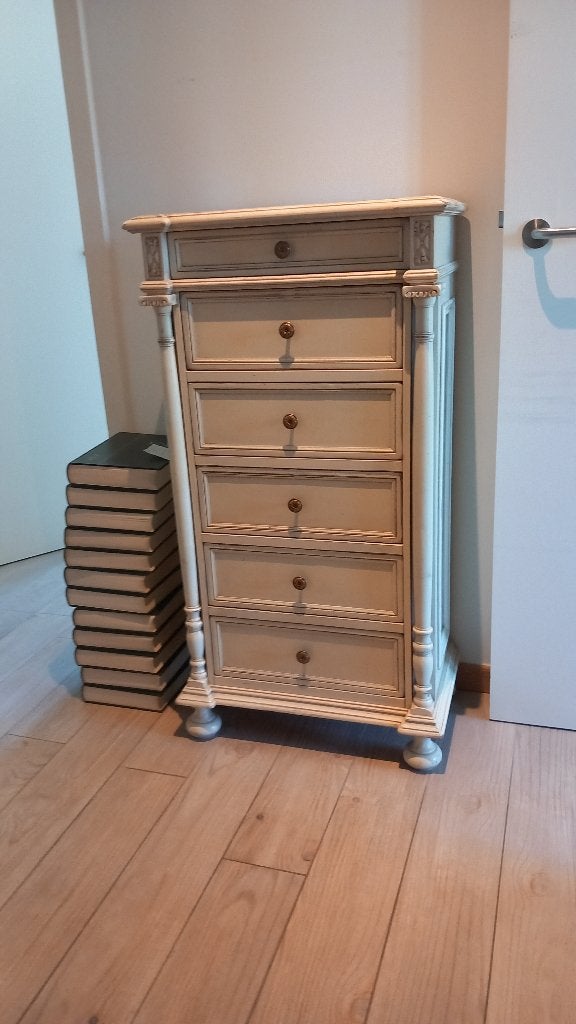 Mooie smalle hall commode met laden, Ophalen, 5 laden of meer, 100 tot 150 cm, 50 tot 100 cm