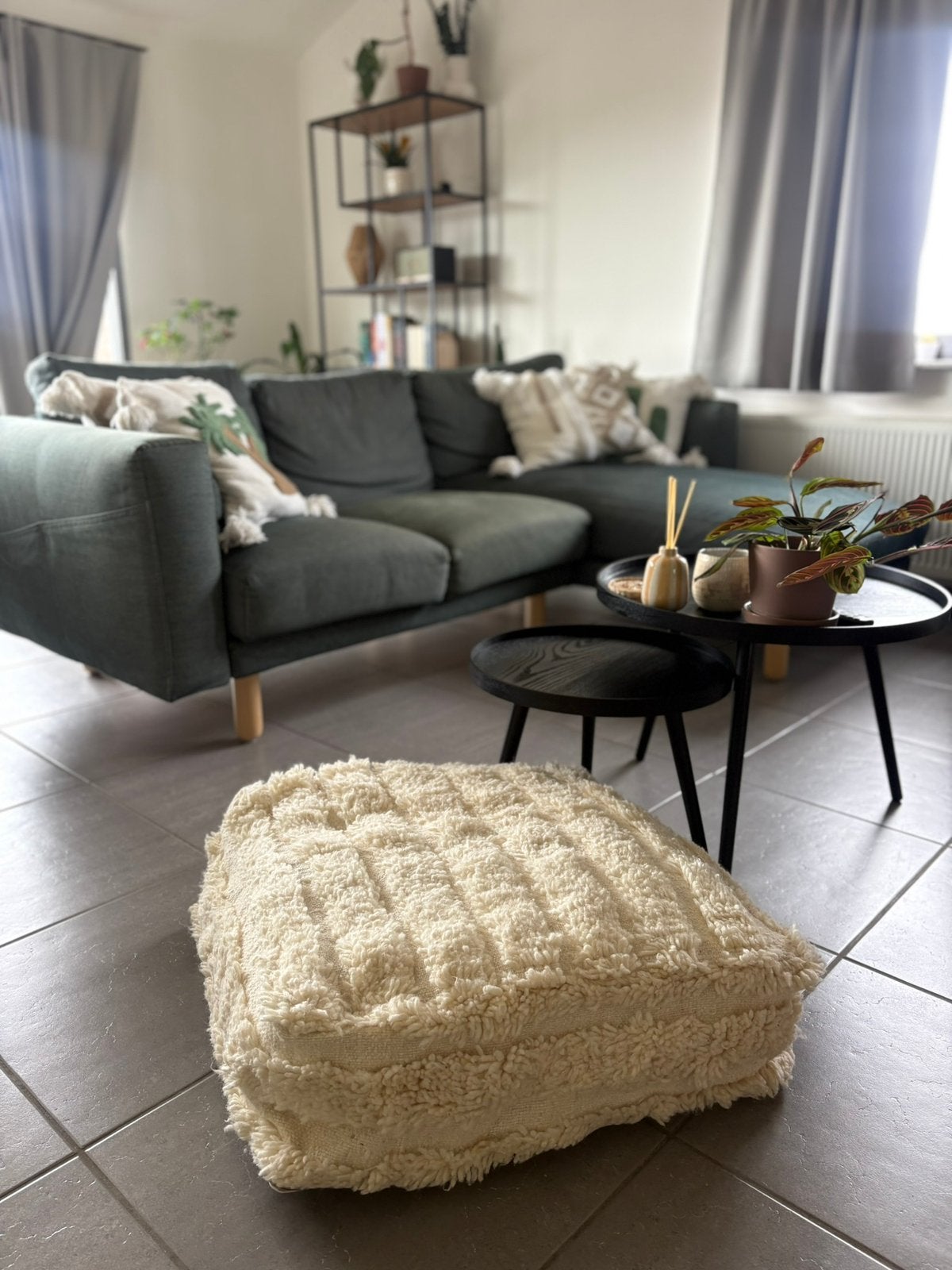 Authentieke Berberpoef, Ophalen, Nieuw, Stof, 50 tot 75 cm